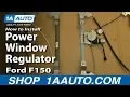 How To Replace Rear Power Window Regulator 04-08 Ford F-150