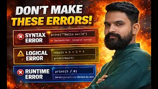 Python Errors Explained for Beginners Full Concept with Examples