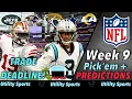 NFL Week 9 Predictions and Pick Em I Picks for every game in the NFL of Week 9