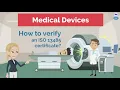 Medical devices How to verify ISO 13485 certificates