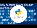 python capitalize first letter only