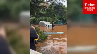 RAW Floods Hit Oahu Hawaii Forcing Thousands Of Residents To Evacuate