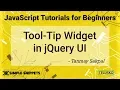 Tooltip Widget Control in JQuery UI 2019