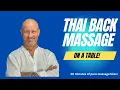 Ultimate Back Relief Table Thai Massage Techniques You Need to Know