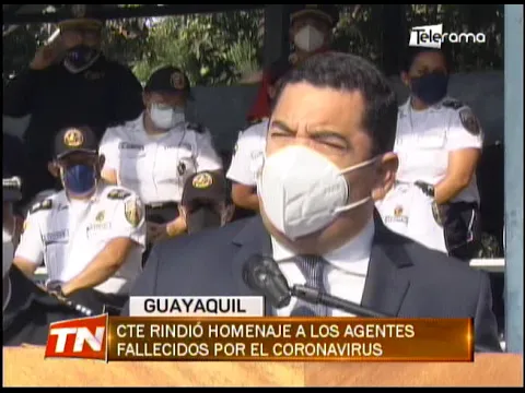 CTE rindió homenaje a los agentes fallecidos por el coronavirus