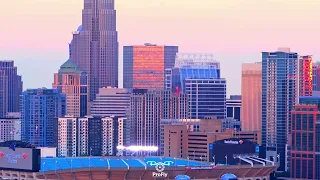 Pastel Sunset Charlotte NC 4K Drone