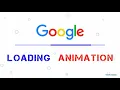 Google Loader Animation using HTML and CSS pure css animation css loader