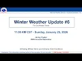 NWS Winter Weather Update - January 25th 2026