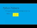 4 Square pattern with fixed digit in every row