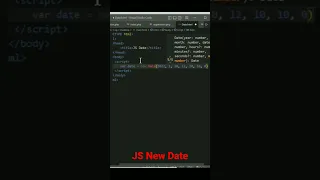 JS new date year month index