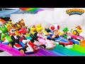 Mario Kart Rainbow Road Hotwheels Track - Toy Learning s for Kids
