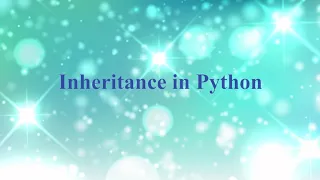 Inheritance in Python