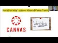 Advanced Canvas Training