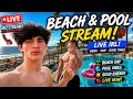 LIVE IRL Beach Pool STREAM
