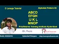 alphabet pattern - 01 in c programming Pattern in c language alphabet pattern printing in c