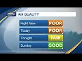 Hazy sun and little humidity for the start of the weekend