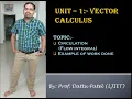 Unit1 Vector Calculus Part-8 Circulation Flow integral -Example of work done By Prof Dattu Patel
