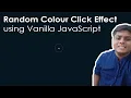 Pulse Effect with Random Colors using Vanilla JavaScript and CSS3 Complete tutorial Code Grind