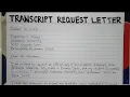 How To Write A Transcript Request Letter Step by Step Guide Writing Practices