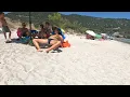 Lagu 🇬🇷 Summer day at GOLDEN Beach 🏖 Tassos beach walk