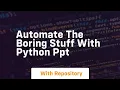 automate the boring stuff with python ppt