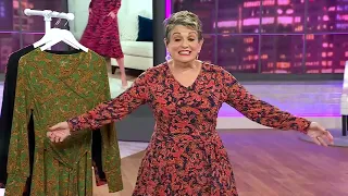 Studio Park X Jane Treacy Faux Wrap Knit Dress on QVC