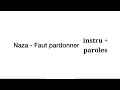 NAZA - FAUT PARDONNER INSTRU + PAROLES | MARC COVER
