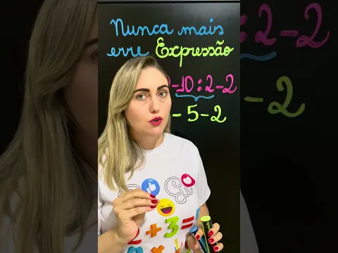 ⚠️ NUNCA MAIS ERRE EXPRESSÃO NUMÉRICA!! #euaprendicomamor #aprendermatematica #matemática