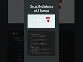 Social Media Icons with Popups HTML Pure CSS Only
