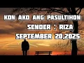 Download Lagu kon ako ang pasultihon sender riza september 20 2025