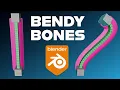 How to Rig a Bendy Bone in Blender - Quick Easy Stylized Animation Guide