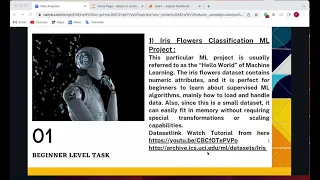 Iris flowers classification ML project
