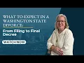 What to Expect in a Washington State Divorce From Filing to Final Decree