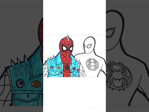 HOW TO DRAW Marvel's characters super cute #spiderman #drawing #art #coloring #shorts