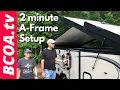 A-Frame Pop-up setup in 2 minutes Forest River Flagstaff 21TBHW