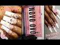 TRYING NOVO OVO PRE-DESIGNED LONG FRENCH TIPS
