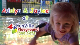 Addy Jaylee Having Tons of Fun at Funville Playground and Cafe Dragoon Fun Time