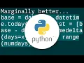 Creating a range of dates in Python