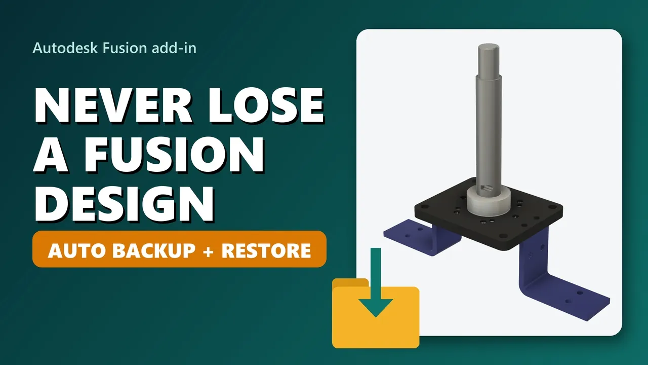 How to Back Up Autodesk Fusion Designs to Your Own Drive