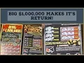 The Big 1 Million Returns Colorado Lottery Scratch Tickets
