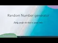 LabView Random Number Generator with text