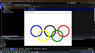 Tokyo Olympics Logo by Python Programming using Turtle Library