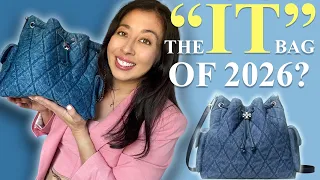 NEW Tory Burch Charlie Quilted Denim Bag Review Worth the Hype