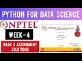 NPTEL 2021 Python For Data Science Week 4 Answers Python For Data Science Assignment 4 Solutions
