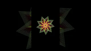 Amazing Star Spiral Graphics Design using Python turtle