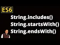 ES6-features string includes starts with ends with