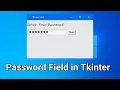Create a Password Field in Tkinter