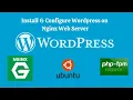 How to Install Wordpress on Nginx Web Server in Ubuntu