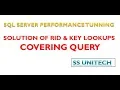What is Covering index Covering query in sql Sql server performance tuning Part 16