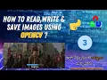 How to read write and save images using opencv telugu